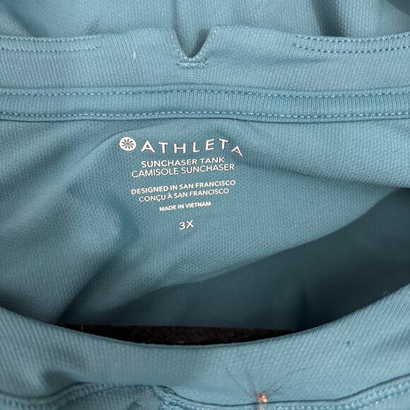 Athleta Sunchaser UPF Tank Borealis Green 3X - Picture 4 of 6